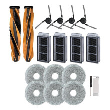 Huvudsidborstfilter Mop Pads för Mova V70 Ultra Complete / för Mova V70 Ultra Complete X Robotdammsugarens Tillbehör