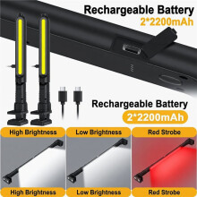 Wiederaufladbares LED-Arbeitslicht-Set mit Magnetischem Fuß 3 Modi für Garage und Werkstatt