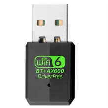 600Mbps WiFi 6 USB Wireless Network Card 2.4G/5GHz USB WiFi Adapter Driver-Free  5.4 for PC Laptops