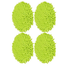 4 Pcs Microfiber Chenilles Pads for Steamer S7001 S7020 S7000amz S7000 S7001tgt S7201 S8201 S7005 S8001