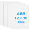 4Pack White ABS Plastic Sheet 12" X 16" X 1/8" 3MM Tensile ABS Moldable Plastic Panel for Crafts, DIY, Signs 1