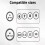 3 Pack Silicone  Protector Cover for   5, Ultra-Thin  5   Sleeve(Size:6-9) 2
