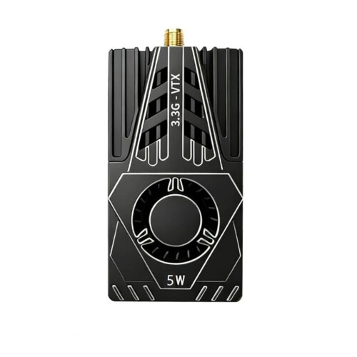3.3G 5W VTX FPV Video Transmitter 25mW/800mW/2000mW/5000mW/PIT Adjustable IRC Tramp Protocol for FPV Long Range RC Drone