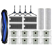 For X8 Pro Omni Robot Vacuum Replacements Main Side Brushes Mop Cloths HEPA Filters Dust Bags Accessories(19pcs)