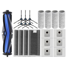 For X8 Pro Omni Robot Vacuum Replacements Main Side Brushes Mop Cloths HEPA Filters Dust Bags Accessories(21pcs)
