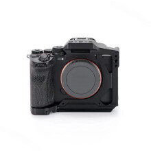Half Camera Cage Protective Case for Alpha 7 V A7IV A7R V DSLR Mirrorless Camera Rig with Cold Shoe Mounts A