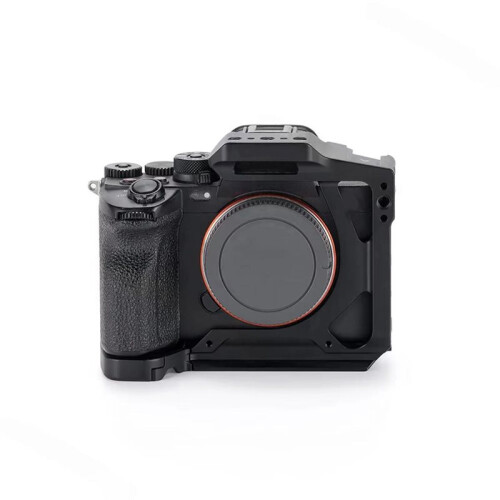 Half Camera Cage Protective Case for  Alpha 7 V A7IV A7R V DSLR Mirrorless Camera Rig with Cold Shoe Mounts A