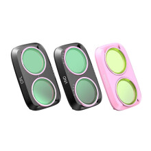 TELESIN Magnetisk Linsfilterkit för för Osmo Pocket 4P med CPL VND Cool Rose Filterram Kit Kameratillbehör