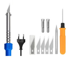 Kit di Taglierina Elettrica A Caldo da 10 Pezzi con Saldatore per Scolpire Plastica Vinile Spina EU Set di Strumenti DIY Multifunzione