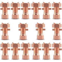 Split Bolt Connectors, 16-Pack Copper Grounding Clamps for 8-12AWG Wire, Electrical Wire Connectors for Grounding (TJ10)