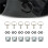 6pcs 1/4" 17mm Motorcycle Quick Release Dzus Turn Button Race Fairing Fastener Kit for     B 6