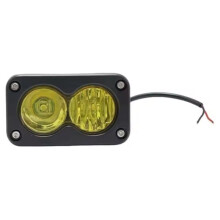 20W LED Headlight 3Inch Square Floodlight LED Pod Driving Work Light for Motorcycle Pickup Truck SUV Yellow