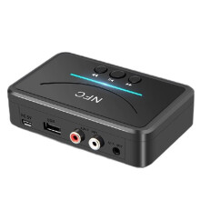 5.0 Ontvanger met NFC 3.5mm Jack 2RCA USB HiFi Stereo Audio Adapter Ontvanger voor PC Auto Luidspreker Versterker