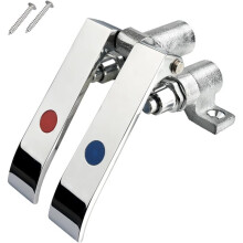 Foot Operated Faucet Valve - Double Knee Control Non-Contact Hands-Free Sink Pedal for Commercial & Institutional Use