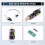 Kit de Programmation CH341B USB EEPROM Flash BIOS avec Câble de Clip de Test SOP8, Adaptateur 1.8V pour la Programmation pour NOR NAND 6