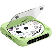 CD Player Portable with Dual Stereo Speakers,Rechargeable Player with with Headphones,Support CD/AUX/USB