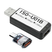 USB 2.0 Isolator with USB-C Adapter ADuM3165 Audio Supports 120W Charging Ground Loop Noise