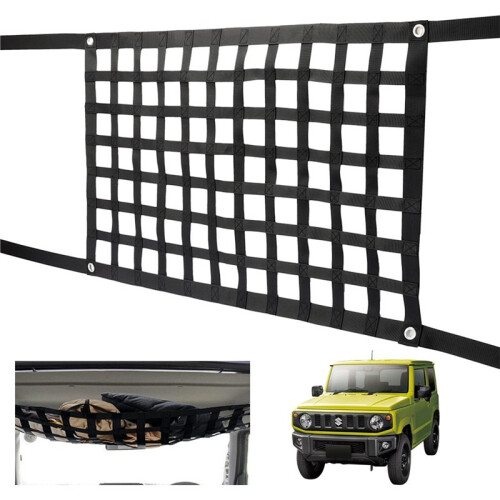 Off Road 4x4 Car Interior Ceiling Storage Net Set for 2018+  Jimny Jb64 Jb74 2