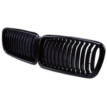 Black Car Front Hood Kidney Grille Grill Single Slat for 7 Series E38 1995-2003 51138125811, 51138125812