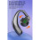 5.4 Wireless Headphones Rotatable Sport Earhook Handsfree Digital Display Single Ear Headset 6