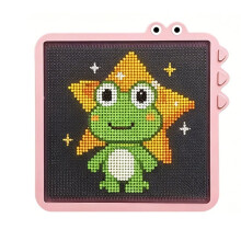 Elektronisches DIY LED Perlenbrett APP Steuerung Schmelzperlen-Pinnwand Pindou Schmelzbrett Großes Bügelperlen-Set Geschenk für Kinder