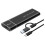 M.2 SSD Enclosure (USB 3.2 Type-C to M.2 NGFF) - High-Speed Metal Case Black 1