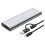 M.2 SSD Enclosure (USB 3.2 Type-C to M.2 NGFF) - High-Speed Metal Case Silver 1