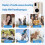 2K Keychain Camera 0.96 Inch 16x  Retro CCD  Digital Camera with Flash Support Memory Card B 4