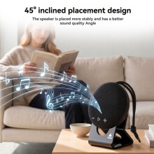 TXEsign Desktop Stand for Speaker MS62116, Portable Acrylic Table Display Stand Holder Anti-Slip Base Mount Transparent