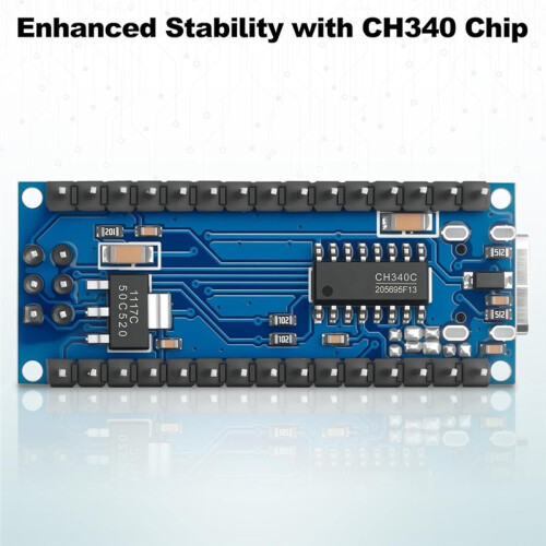 2 Pack  V3.0 CH340 ATmega328P Development Board with USB Cables &  Breakout Terminal Adapter 1