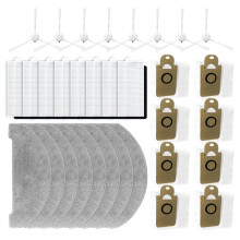 Accessoires Geschikt voor H14, Innos R7, LIHHAS LH90 Reserveonderdelen Zijborstel Hepa Filter Mopdoek Vervanging (32 Stuks)