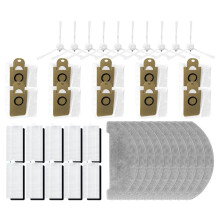 Accesorios Compatibles con H14, Innos R7, LIHHAS LH90 Piezas de Repuesto Cepillo Lateral Filtro Hepa Reemplazo de Paño de Mopa (40 Piezas)