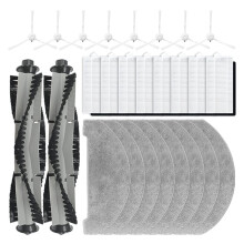 Accesorios Adecuados para H14, Innos R7, LIHHAS LH90 Piezas de Repuesto Cepillo Lateral Filtro Hepa Paño de Mopa Reemplazo (26 Piezas)