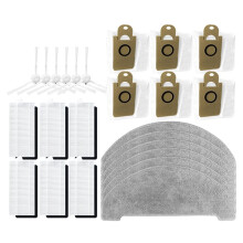 Accessoires Geschikt voor H14, Innos R7, LIHHAS LH90 Reserveonderdelen Zijborstel Hepa Filter Mopdoek Vervanging (24 Stuks)