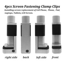 4Pcs Adjustable Screen Repair Clamp, Fastening Clip Tool for Phone Tablet Laptop LCD Display Replacement