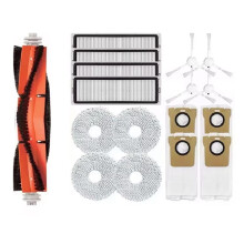 17pcs Compatible with Robot Vacuum X10+ X20 B101GL Spare Parts Accessories Main Side Brush Hepa Filter Dust Bag Rag Mop