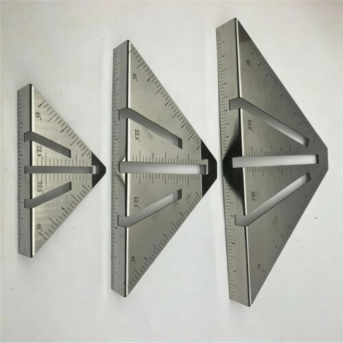 1 Peça Esquadria de Metal Profissional, Gravada A Laser para Ângulos Precisos, Ideal para Engenheiros e Artesãos 8 Polegadas 1