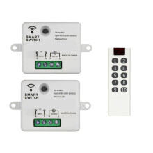 433MHz Wireless Kit AC 85-240V 10A Wireless Remote Control Relay Receiver for Ceiling LED Lamp Bulb Fan