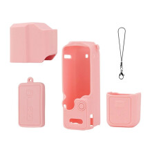 Étui en Silicone Rose pour pour Osmo Pocket 4 Pro : Protection Intégrale et Couverture Résistante Aux Rayures