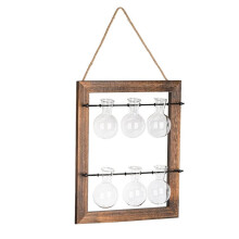 Wall Hanging Propagation Station, Hanging Glass Terrarium Wall Planter Vase for Hydroponics Plants, Home Decor