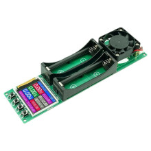 Testeur de Résistance Interne 5V Module de Test de Capacité de Batterie Lithium 18650 MAh MWh Détecteur de Batterie Numérique à 2 Canaux