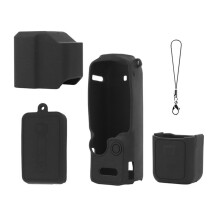 Étui en Silicone pour pour Osmo Pocket 4 Pro : Protection Intégrale, Résistant Aux Rayures, Noir