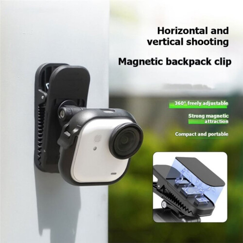 Magnetic Backpack Clip for  Go Ultra Shoulder Strap Holder Horizontal Vertical Shooting Protective Frame 1