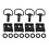 1/4" 17mm Motorcycle Quick Release Turn Button Race Fairing Fastener Kit for      A 1