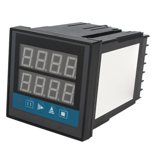 YH72 AC220V Multifunction Dual Digital Display Timer Relay, Programmable Industrial Counter Hour Meter Totalizer