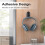 Foldable Headphone Stand with Strong Sticky Base Space Saving Headset Holder 4