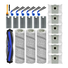 24pcs for T80S PRO / T80S Robot Vacuum Spare Parts Main Side Roller Brush Filters Dust Bags Accessories