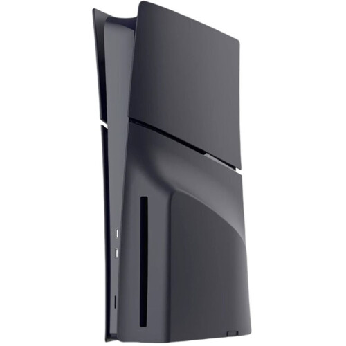 ABS Hard Case Faceplate Shockproof Side Plate Shell Faceplate Case Cover for PS 5 Slim Disc Edition Console Black 1