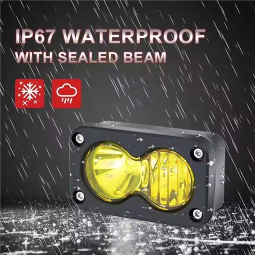 Farol LED de 20W, Luz de Trabalho LED Quadrada de 3 Polegadas para Motocicleta, Caminhonete, SUV, Branca 1