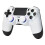 Wireless Game Controller for PS4/PC, Hall Effect Joystick, RGB Lighting, 6-Axis Gyro, Touchpad Game Controller White 1